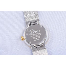 La D De Dior Satine Bulingbuling Diamond Watch Tan