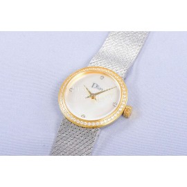 La D De Dior Satine Bulingbuling Diamond Watch White