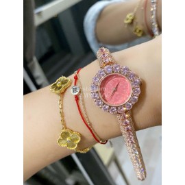 La D De Dior Diamond Watch For Women Pink