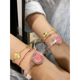 La D De Dior Diamond Watch For Women Pink