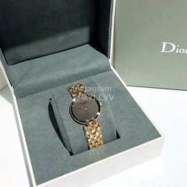 Dior Sapphire Glass Dial Diameter 27mm Gold Strap Watch For Women 