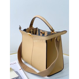 Fendi Fashion Medium Calf Crossbody Bag For Women Khaki