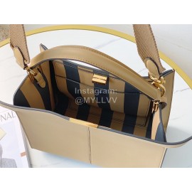 Fendi Fashion Medium Calf Crossbody Bag For Women Khaki