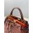 Fendi Exquisite Color Matching Snake Pattern Satchel Handbag For Women Coffee
