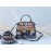 Fendi Exquisite Color Matching Snake Pattern Satchel Handbag For Women 