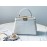 Fendi Exquisite Snake Pattern Messenger Bag For Women White