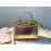 Fendi Exquisite Snake Pattern Messenger Bag For Women Gold