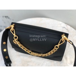 Fendi Calfskin Chain Flip Bag For Women Tibetan Green