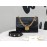 Fendi Calfskin Chain Flip Bag For Women Black
