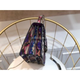 Fendi Fashion Python Leather Handbag Messenger Bag Purple