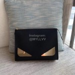 Fendi Fashion Leather Handbag Gold