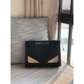 Fendi Fashion Leather Handbag Gold