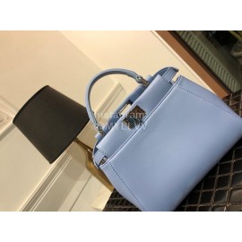 Fendi Fashion Blue Sheepskin Leather Handbag For Women
