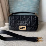 Fendi Fashion Large Flip Messenger Bag For Women Black