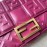 Fendi Fashion Large Flip Messenger Bag For Women Purplish Red