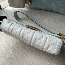 Fendi Fashion Large Flip Messenger Bag For Women White