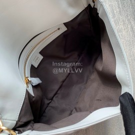 Fendi Fashion Large Flip Messenger Bag For Women White