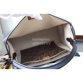 Fendi Black Leather Medium Handbag