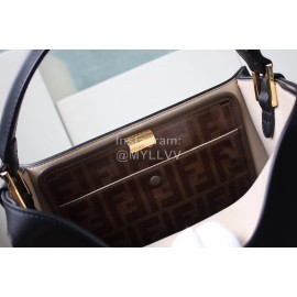 Fendi Black Leather Medium Handbag