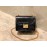 Fendi Black Calfskin Gold Chain Messenger Bag