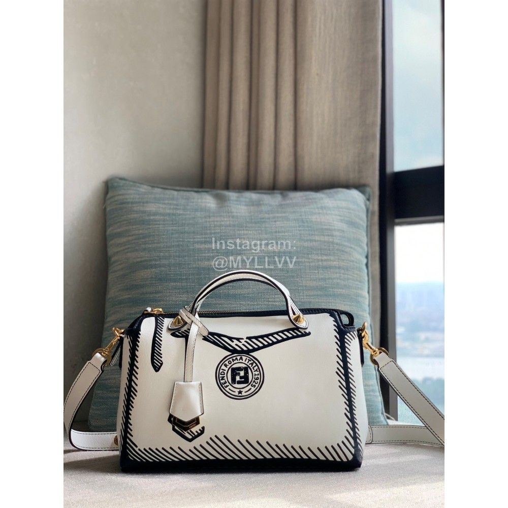 Fendi Fashion Black White Messenger Bag For Women