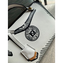 Fendi Fashion Black White Messenger Bag For Women