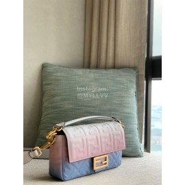 Fendi Fashion Gradient Soft Sheepskin Underarm Bag