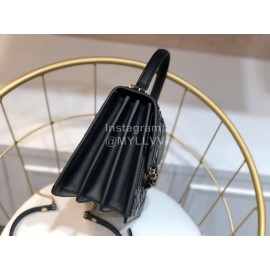 Fendi Black Snake Leather Shoulder Bag