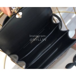 Fendi Black Snake Leather Shoulder Bag