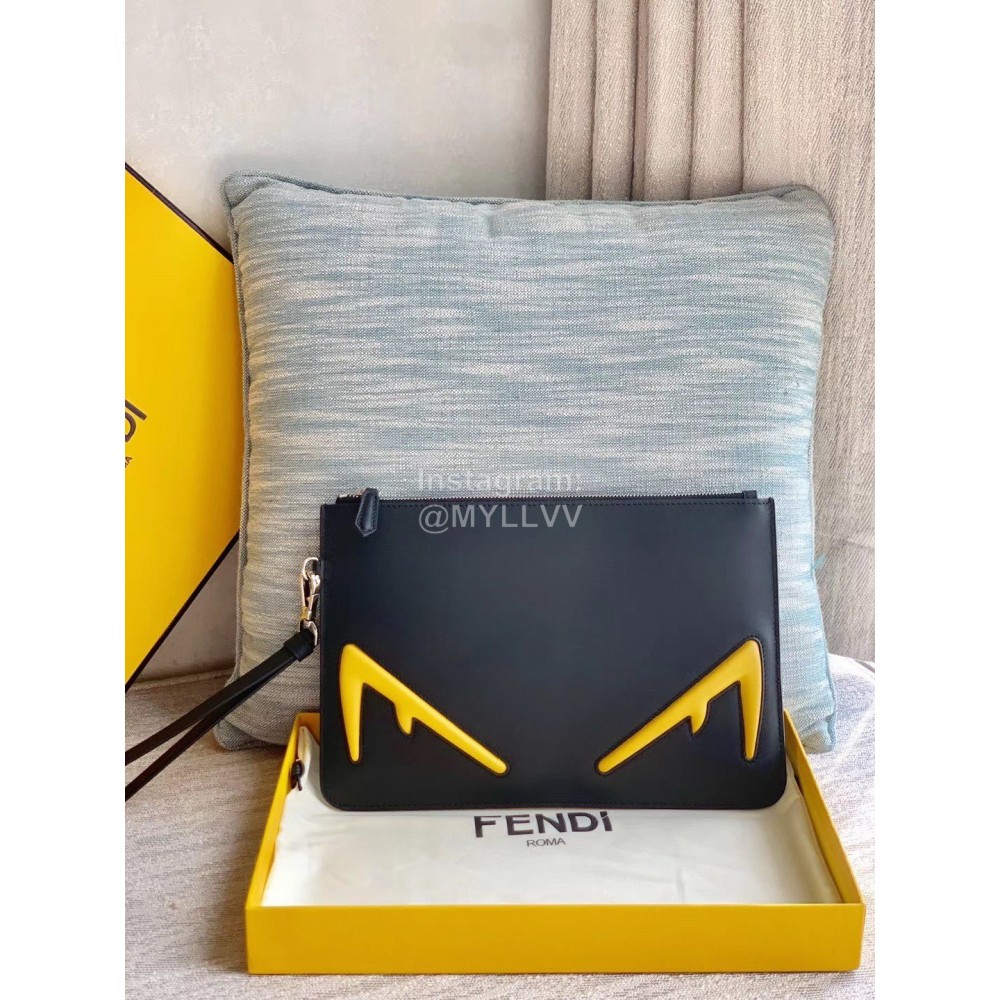 Fendi Simple Calfskin Black Handbag