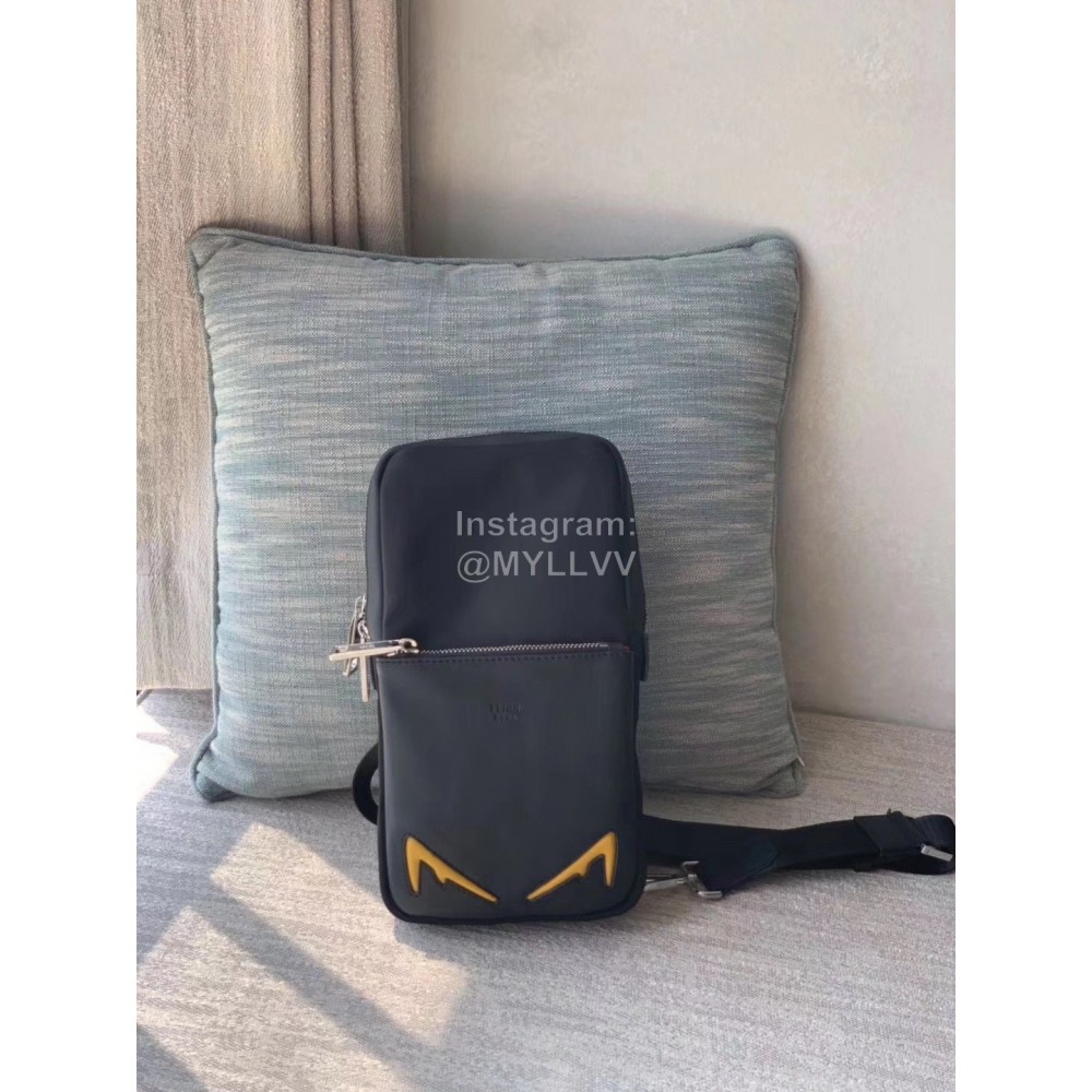 Fendi Nylon Calf One Shoulder Backpack