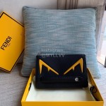 Fendi Roman Leather Fashion Handbag Yellow