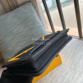 Fendi Roman Leather Fashion Handbag Yellow