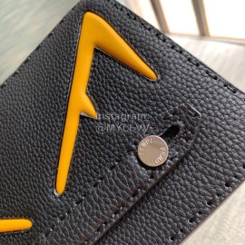 Fendi Roman Leather Fashion Handbag Yellow