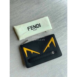 Fendi Roman Leather Fashion Handbag Yellow