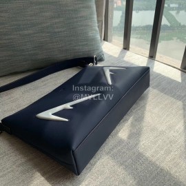 Fendi Roman Leather One Shoulder Messenger Bag White