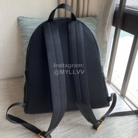 Fendi New Black Nylon Leather Backpack 