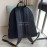Fendi New Black Nylon Leather Backpack 