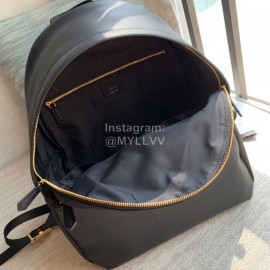 Fendi New Black Nylon Leather Backpack 