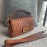 Fendi Fashion Medium Embossed Flap Bag Brown
