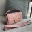 Fendi Fashion Medium Embossed Flap Bag Pink