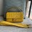 Fendi Fashion Medium Embossed Flap Bag Yellow