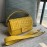 Fendi Fashion Medium Embossed Flap Bag Yellow