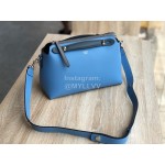 Fendi Blue Simple Calf Leather Bag