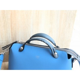 Fendi Blue Simple Calf Leather Bag