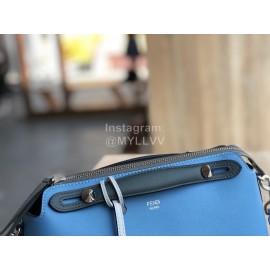 Fendi Blue Simple Calf Leather Bag