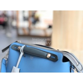 Fendi Blue Simple Calf Leather Bag