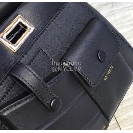 Fendi Black Lambskin Messenger Bag Handbag