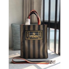 Fendi Vertical Striped Handbag Messenger Bag