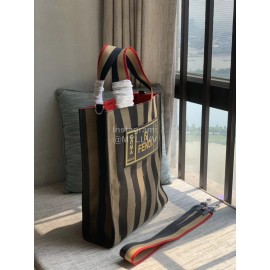 Fendi Vertical Striped Handbag Messenger Bag